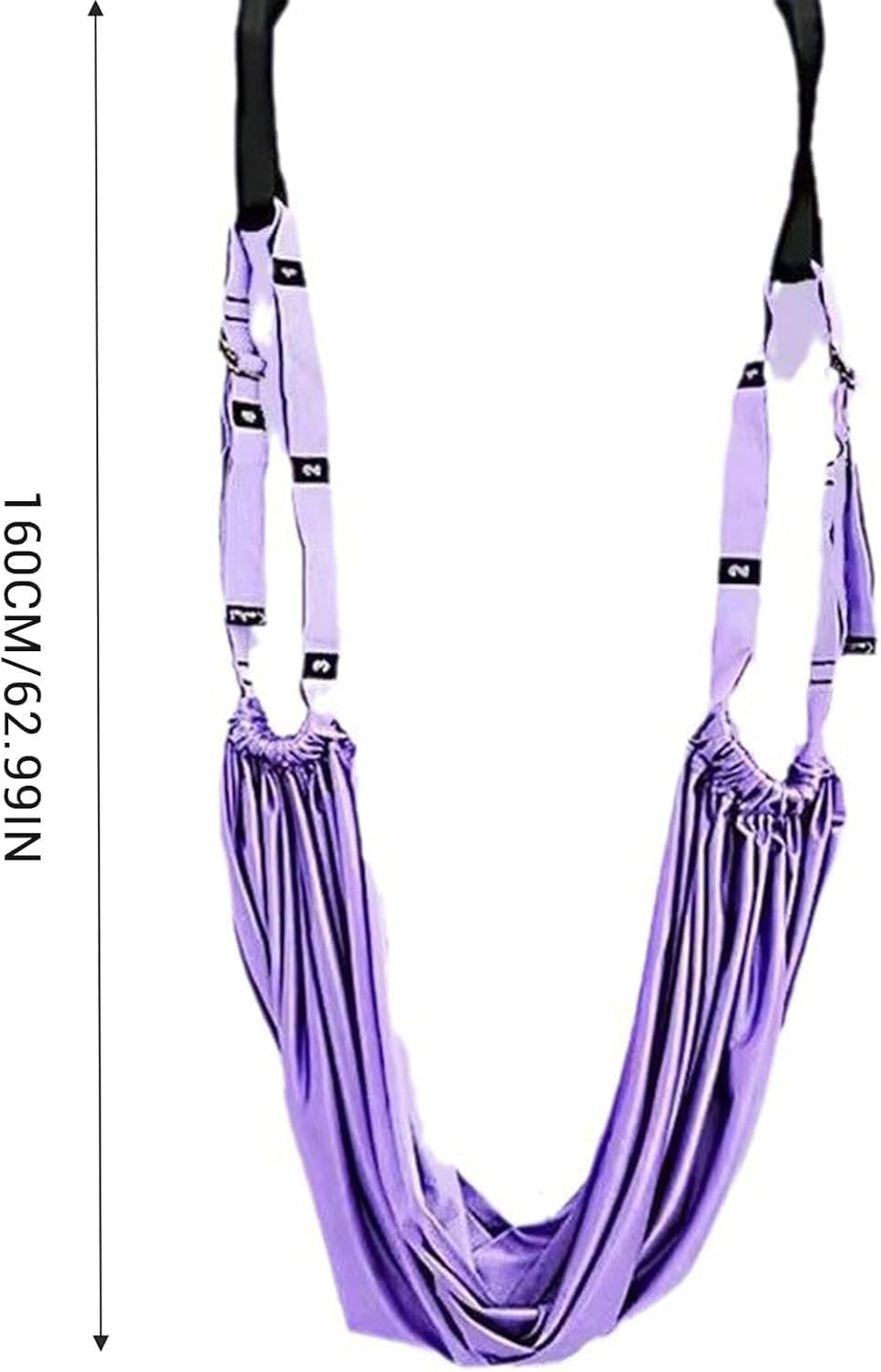 Leg Stretcher Strap - Yoga Stretching Strap,Yoga Door Swing,Backbend Training Rope with Door Anchor, Flexibility Trainer Stretching Equipment Assist Stretch Strap for Fitness Gymnastics Dance Aerial Ballet (purple)