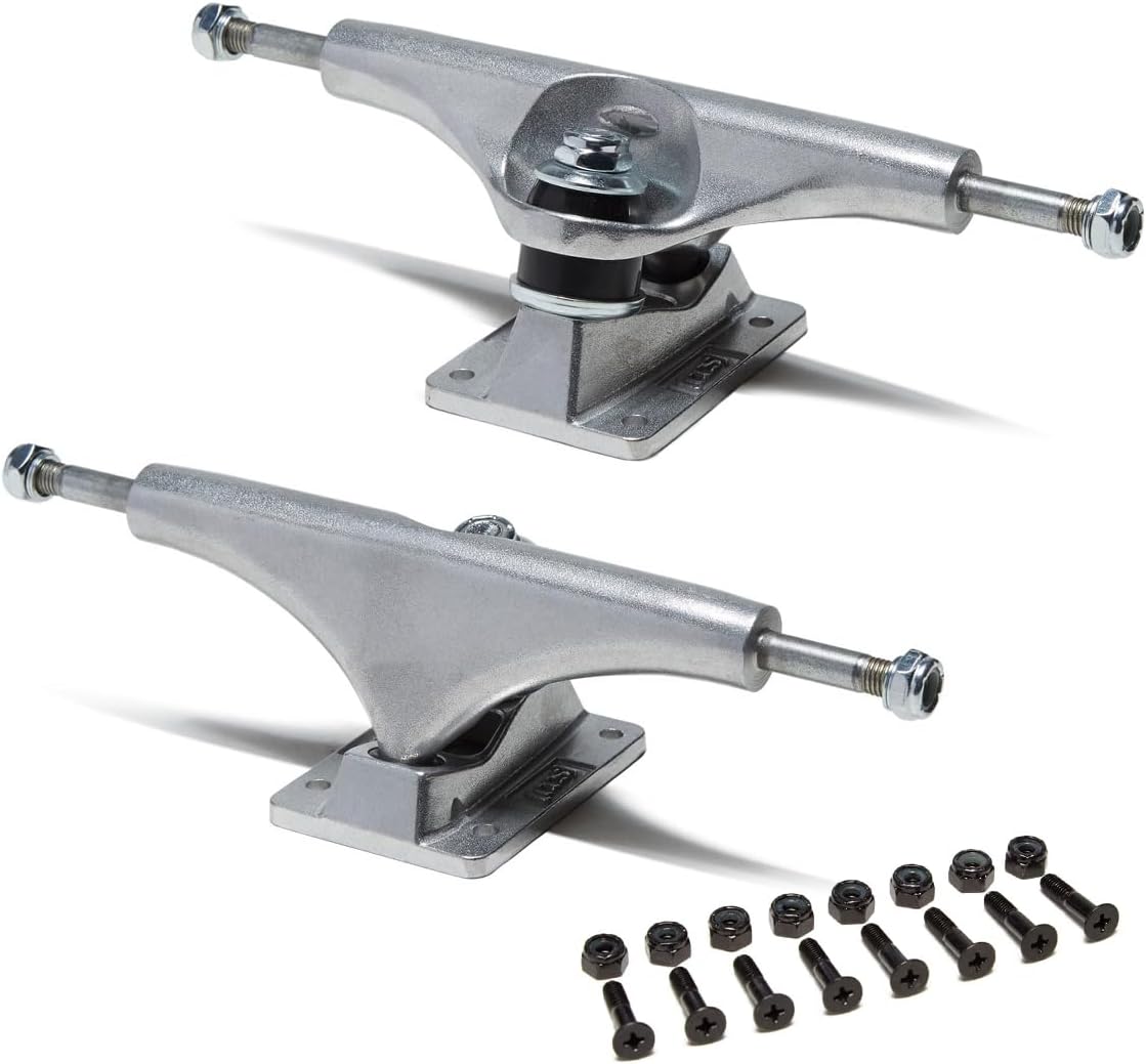 [CCS] Skateboard Trucks - 109mm, 129mm, 139mm, 144mm, 149mm, 169mm Black/Raw W/1" Mounting Hardware