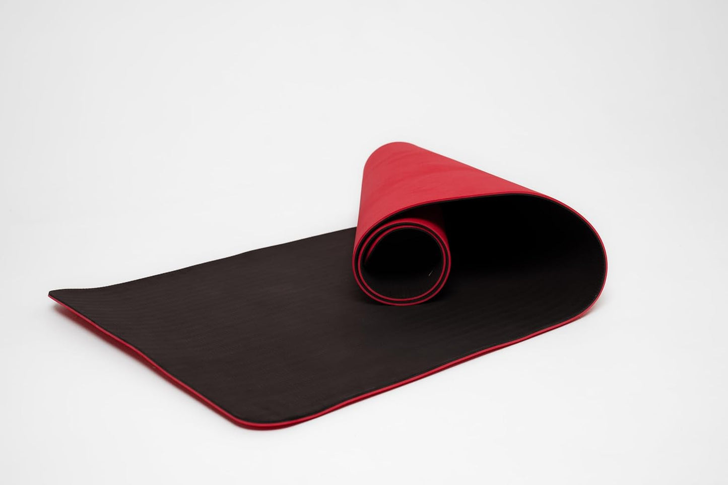 MANTRA 6mm Non-Slip Yoga Mat, 72 x 24 Inch Dual-Layer TPE Exercise Mat for Yoga, Pilates & Home Workouts, Red