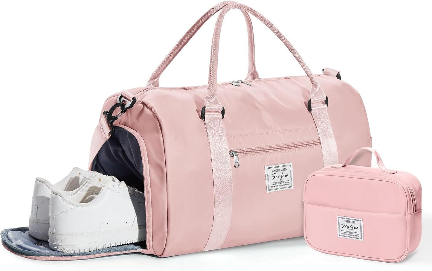 Gym Bag Womens Mens with Shoes Compartment and Wet Pocket Travel Duffel Bag for Women for Plane Sport Gym Tote Bags Swimming Yoga Waterproof Weekend Overnight Carry on Bag Hospital Holdalls - Colors A