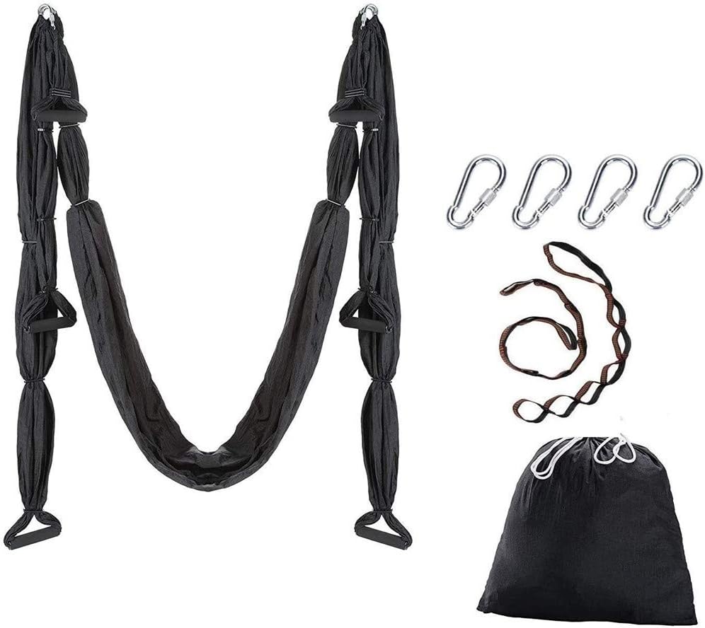 Aerial Yoga Swing Set, Ultra Strong Hammock Trapeze Extension, Antigravity Ceiling Hanging Sling Inversion Exercises