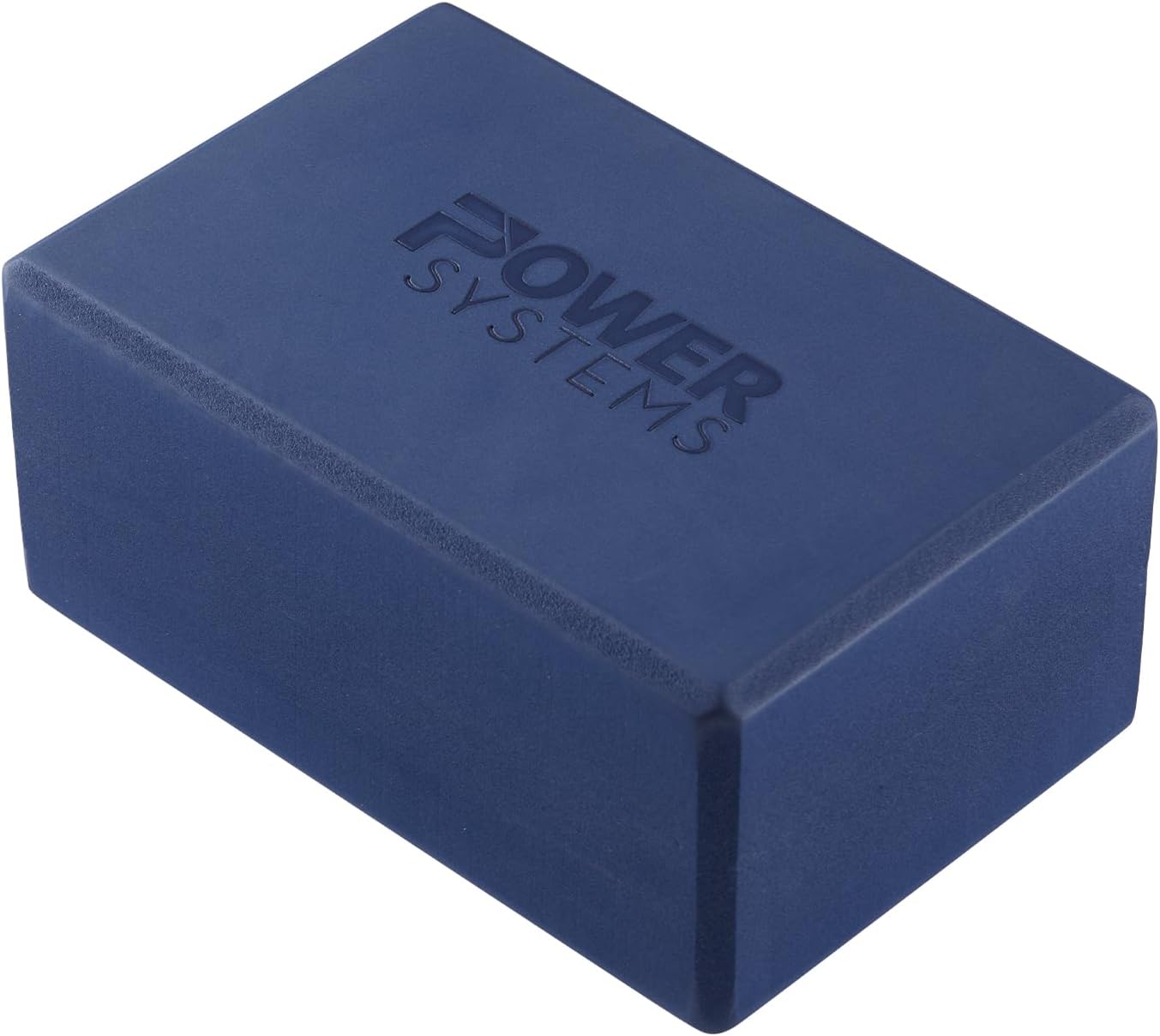 Power Systems Yoga Block | Commercial Grade Foam, Lightweight, Durable Ergonomic Support for Home and Studio Use | Yoga, Pilates, Meditation, Flexibility, and Balance with Textured Non-Slip Grip and Smooth Edges