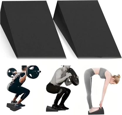 1 Pair Incline Design Yoga Squat Wedge Adjustable Leg Recovery Triangle Yoga Blocks Stability Training Calf Stretch