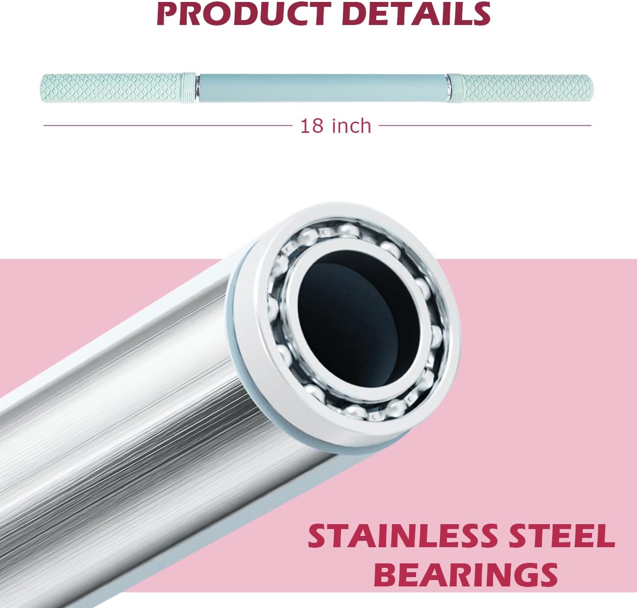 Muscle Roller Stick - Massage Roller for Myofascial Release & Deep Tissue Massage for Legs, Back, Shoulders - Relieve Soreness & Improve Recovery Grey