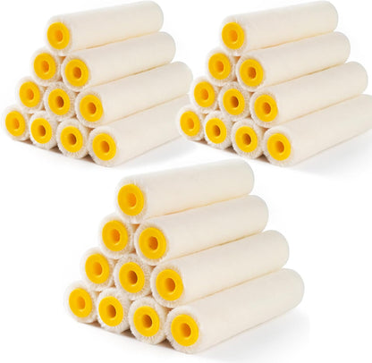Mister Rui Foam Paint Roller, 4 Inch Paint Roller 10 Pack, Small Paint Roller, Foam Paint Roller 4 Inch, Small Foam Paint Roller High Density, 4 Inch Foam Rollers for Painting Walls, Cabinets