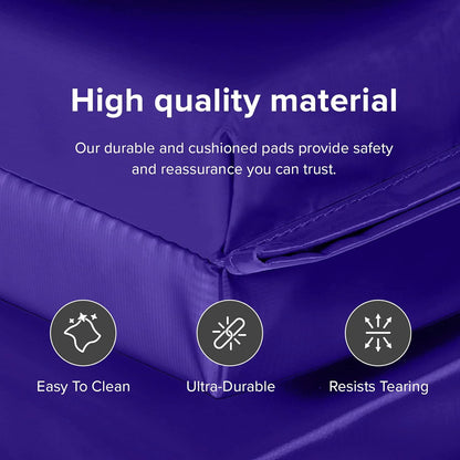We Sell Mats - 4 ft x 8 ft x 2 in Premium Personal Fitness & Exercise Mat for Home Workout - Lightweight and Folds for Carrying – All Purpose Home Gym Mat – Thick Mat for Yoga, Pilates, Stretches