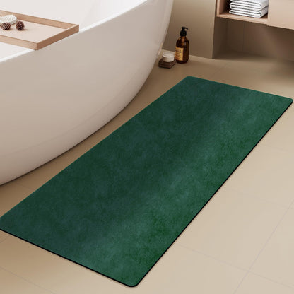 TYUU Bath Mat, Bathroom Rugs Non Slip Washable Thin Absorbent Quick Dry Bath Mat Fits Under Door Bathroom Floor Mat Perfect for Bath, Shower, or Sink 24"x36" Dark Grey