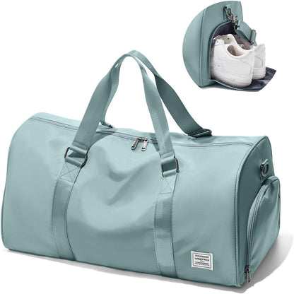 Gym Bag Womens Mens with Shoes Compartment and Wet Pocket Travel Duffel Bag for Women for Plane Sport Gym Tote Bags Swimming Yoga Waterproof Weekend Overnight Carry on Bag Hospital Holdalls - Colors A