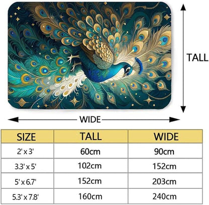 Butterfly Carpet Area Rug - Lovely Butterflies Printed Carpets for Kids Butterfly Theme Living Room Indoor Bedroom Decor Soft Polyester Yoga Mat 2'x3'