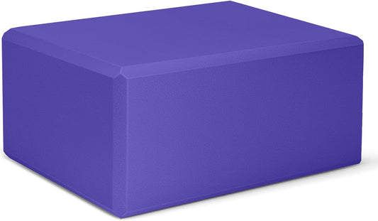 1 Pack Large Yoga Block 9x6x4 Inches, Sturdy Yoga Foam Blocks, High Density & Non Slip Surface for Yoga, Pilates & Stretching, Fitness Accessories for Stability & Balance