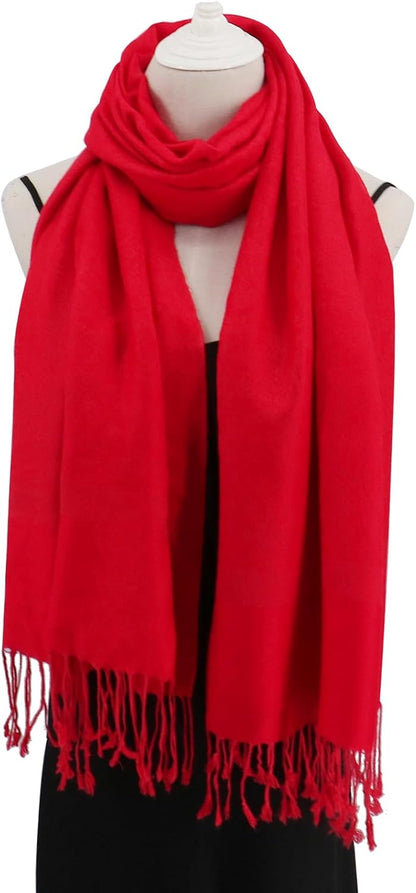 vimate Silky Paisley Pashmina Shawl Scarf-Women's Soft Double-side Jacquard Pashminas Wrap for Evening Dress Travel Shawl