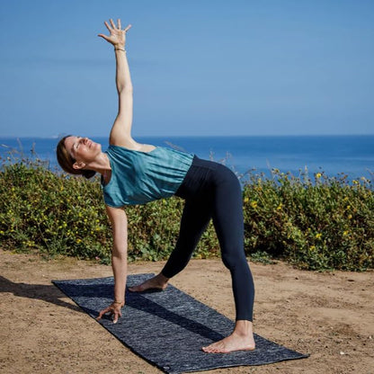 Manduka Shala Yoga Rug 71" - Outdoor Yoga & Meditation | Foldable & Machine Washable | Natural Cotton | Handmade | 71 x 26 inches
