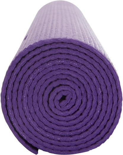 Everyday Yoga Deluxe Mat, Spacious 72"x24" Non-Slip Yoga Mat for Comfortable Home Workouts, 3-5mm Extra Thick