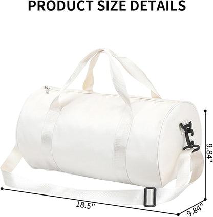 Ballet Dance Bag Mini Gym Bag Lightweight Small Duffle Bag 10L Cute Crossbody Bag for Yoga Swimming Sport (Black)