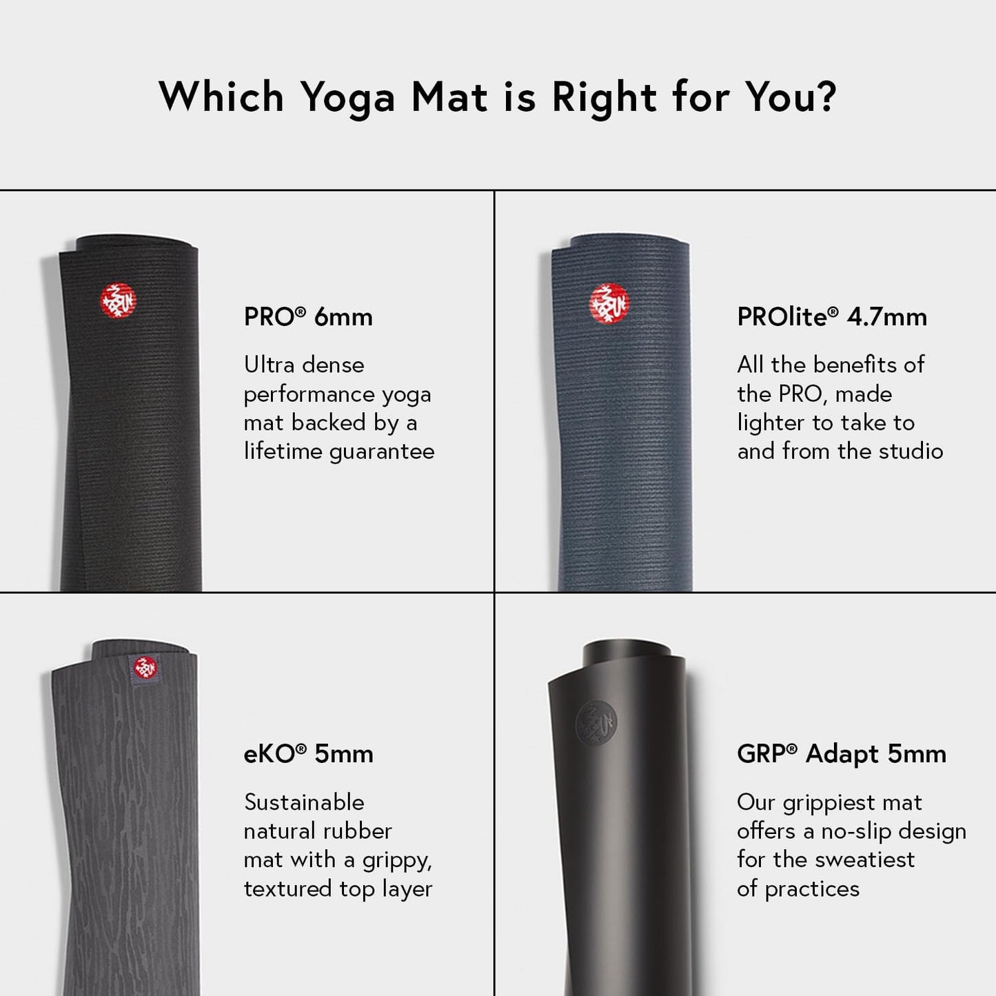 Manduka eKO Yoga Mat - Natural Rubber | Eco-Friendly | Soft Textured Surface| Natural Next-to-Skin Feel
