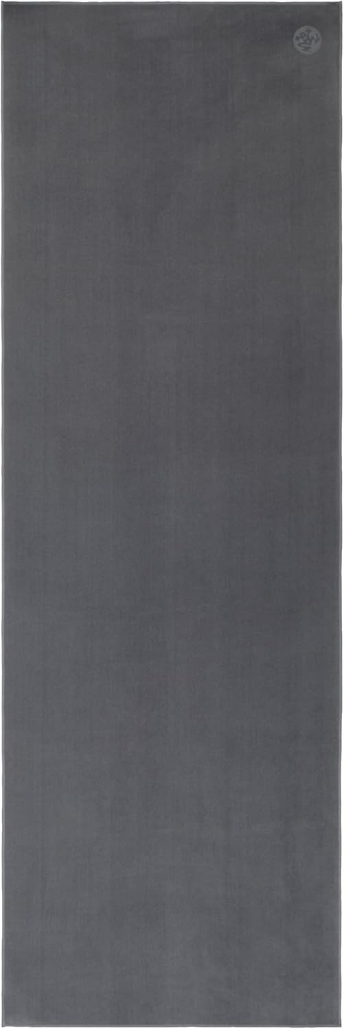 Manduka eQua Hot Yoga Mat Towel - 71" | Rapid Moisture Activated Grip | Ultra Soft Microfiber | Quick Dry | Lightweight, Travel Friendly Mat Layer | 71 x 24 inches | Thunder