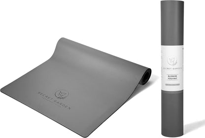 Secret Garden Blossom Exercise Mat 5mm Thick Non-Slip for Yoga, Pilates & Meditation