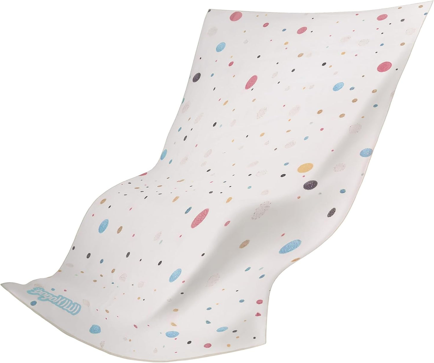 gogoKIWI Large Yoga Towel 72"x48" - Non-Slip Hot Yoga Towel with Corner Pockets & Full Silicone Backing, Printed Carpet-Style Design for Home Workouts, Pilates & Yoga