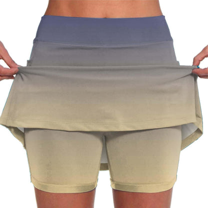 SHAOBGE Athletic Yoga Culottes for Women Solid Color Elastic Shorts Summer Lightweight High Waist Skinny Joggers Skirt 2024