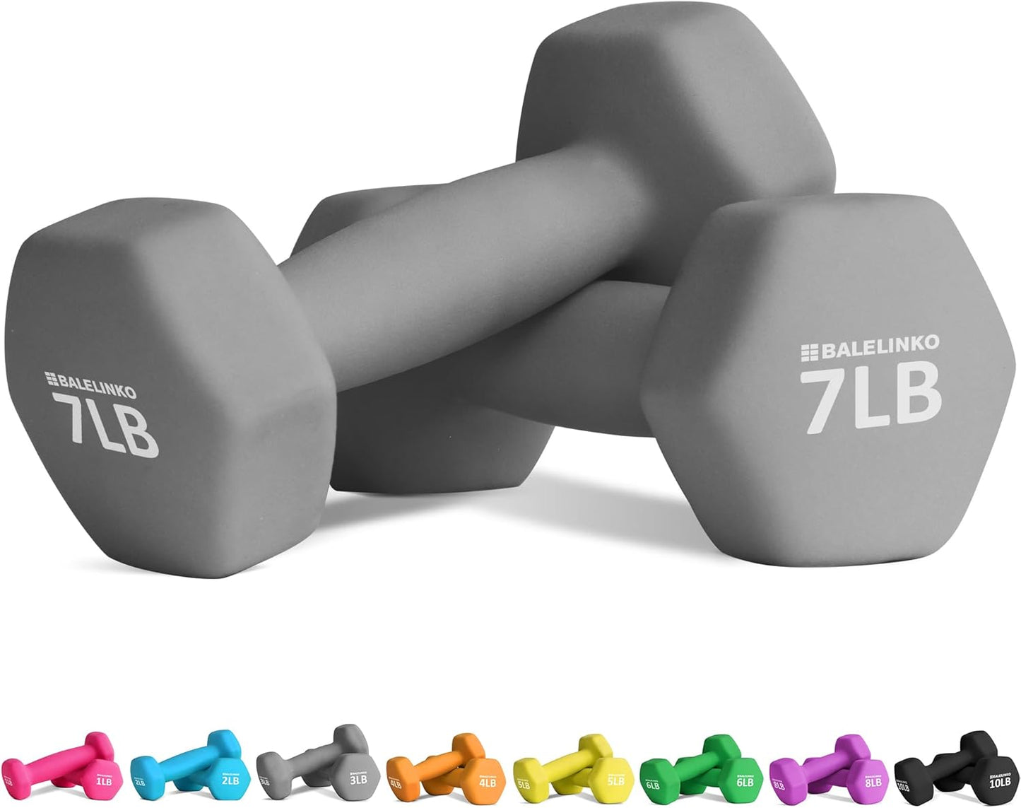 Balelinko Home Gym Equipment Workouts Strength Training Weight Loss Pilates Weights Yoga Sets Weights for Women, Men, Seniors and Youth