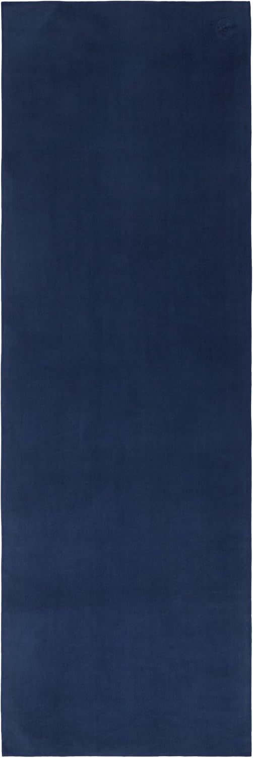 Manduka eQua Hot Yoga Mat Towel - 71" | Rapid Moisture Activated Grip | Ultra Soft Microfiber | Quick Dry | Lightweight, Travel Friendly Mat Layer | 71 x 24 inches | Thunder
