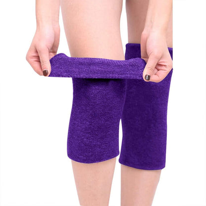 Holiberty Thermal Knee Braces Women Men Elastic Arthritis Knee Compression Sleeve Ski Cycling Leg Warmers Knee Support Pads