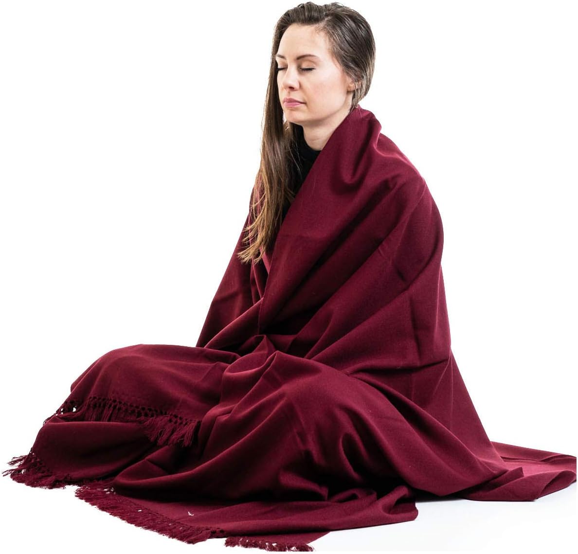 Meditation Shawl or Meditation Blanket, Shawl/Wrap, Oversize Scarf/Stole. Large. Unisex.