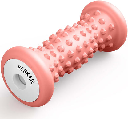 BESKAR Foot Massage Roller for Relief Plantar Fasciitis, Foot Reflexology Tool Pressure Point Massage Roller, Deep Tissue Massage for Relieving Feet Arch Heel Pain, Myofascial Pain Syndrome