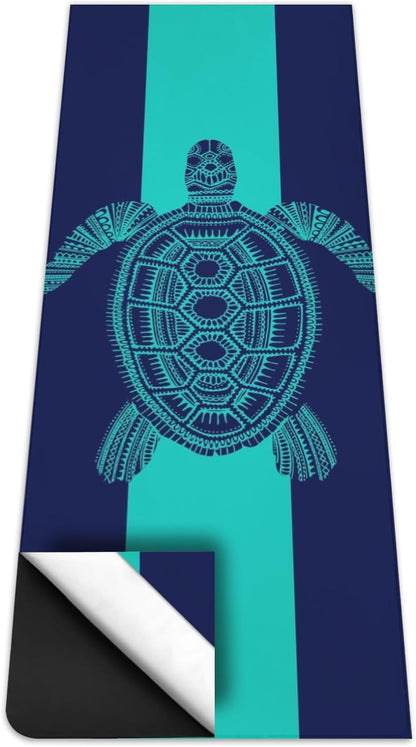 Hot Yoga Mat Towel with Corner Pockets Yoga Towels for Hot Yoga Non Slip with Travel Bag Sweat Absorbent Yoga Blankets Mat Cover for Workout Gym 70"x26" (Mountain-01, 70x26)