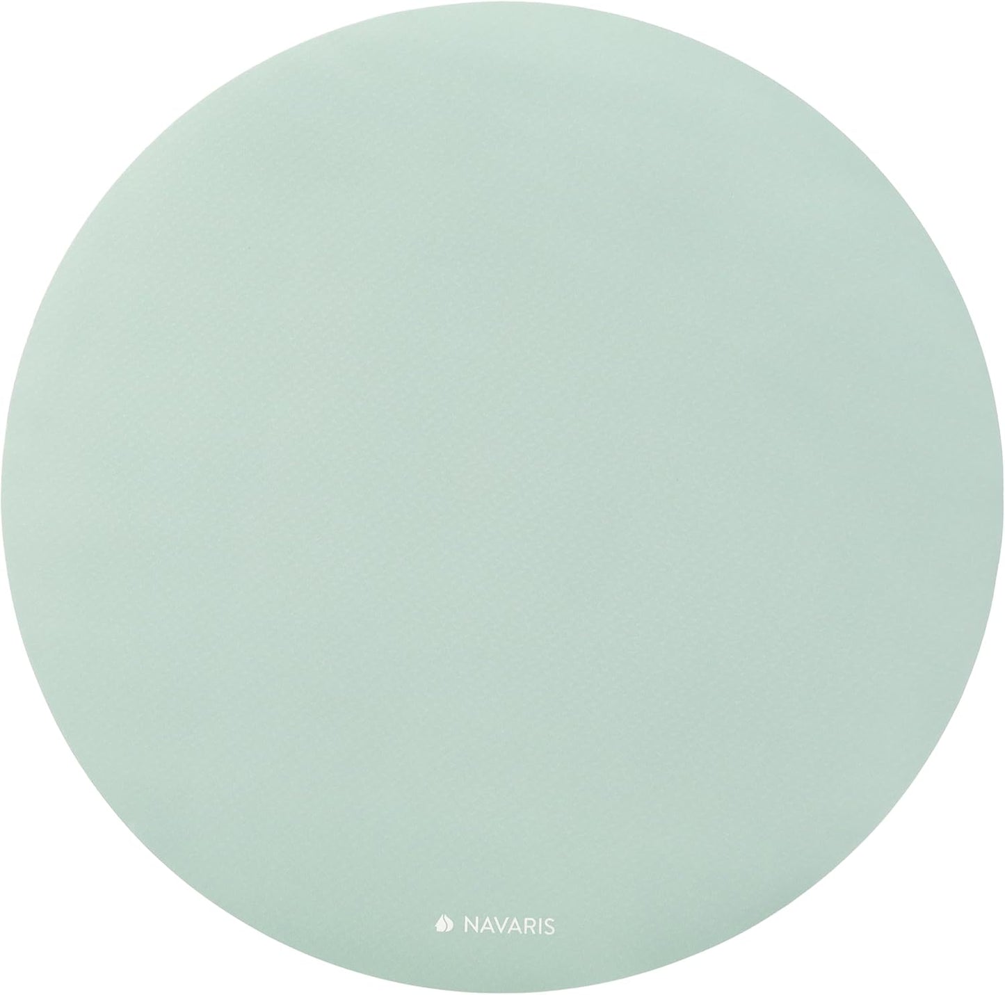Navaris Round Yoga Mat - 47" Diameter Circular Exercise Mat 1/4" Thick - Non-Slip Mat for Cardio, Workout, Fitness, Tai Chi, Meditation - Size Small