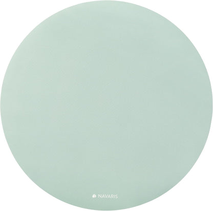 Navaris Round Yoga Mat - 47" Diameter Circular Exercise Mat 1/4" Thick - Non-Slip Mat for Cardio, Workout, Fitness, Tai Chi, Meditation - Size Small