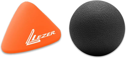 LEZER Trigger Massage Point, Manual Massage Ball, Muscle Knots Relief Tool, Myofascial Release, Physical Therapy, Deep Tissue Back Massage, Plantar Fasciitis, 2.9 in x 2.1 in (Blue)
