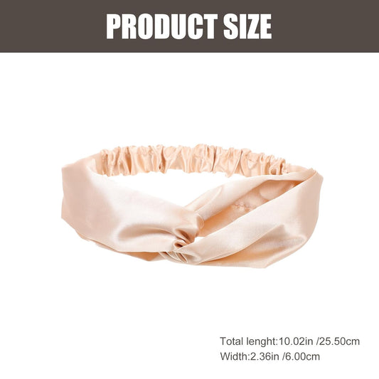 ARTIBETTER 9pcs Elastic Cloth Headbands for Women, Cross Satin Hair Accessories Set, Stretchy Non-slip Decorative Headband Pack for Yoga, Daily Wear, and Photo Props Random Color
