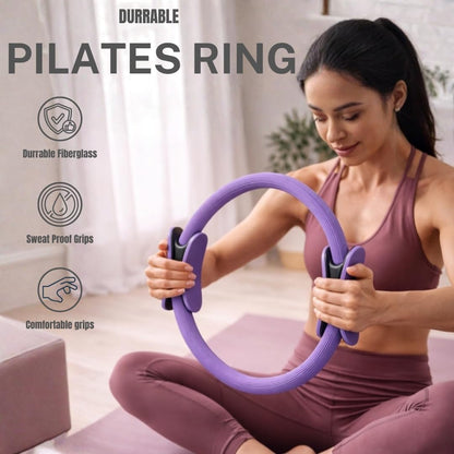 Pilates Kit for Home Workouts, Pilates Equipment Ring and Ball Set with Resistance Bands, Pilates Essentials Kit for Women, Home Pilates Workout Kit, Pilates Starter Kit for Women at Gym Studio Travel