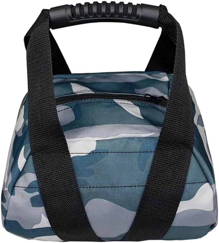 Camouflage Weightlifting Training Sandbag Kettlebell Sandbag, Adjustable Canvas Soft Sand Bag with Handles, Weightlifting Dumbbell for Home Training Fitness Yoga Workout