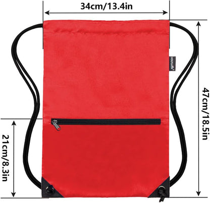 HOLYLUCK Drawstring Backpack Bag Sport Gym Sackpack - Colors A