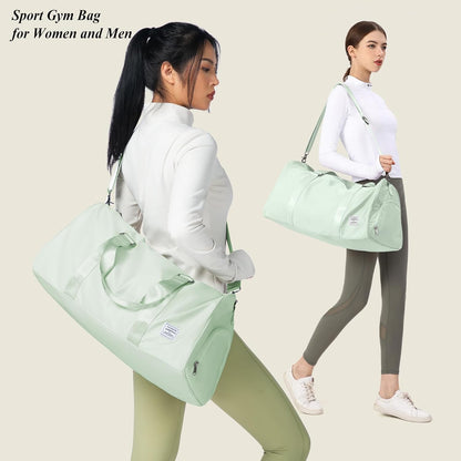 Gym Bag Womens Mens with Shoes Compartment and Wet Pocket Travel Duffel Bag for Women for Plane Sport Gym Tote Bags Swimming Yoga Waterproof Weekend Overnight Carry on Bag Hospital Holdalls - Colors C