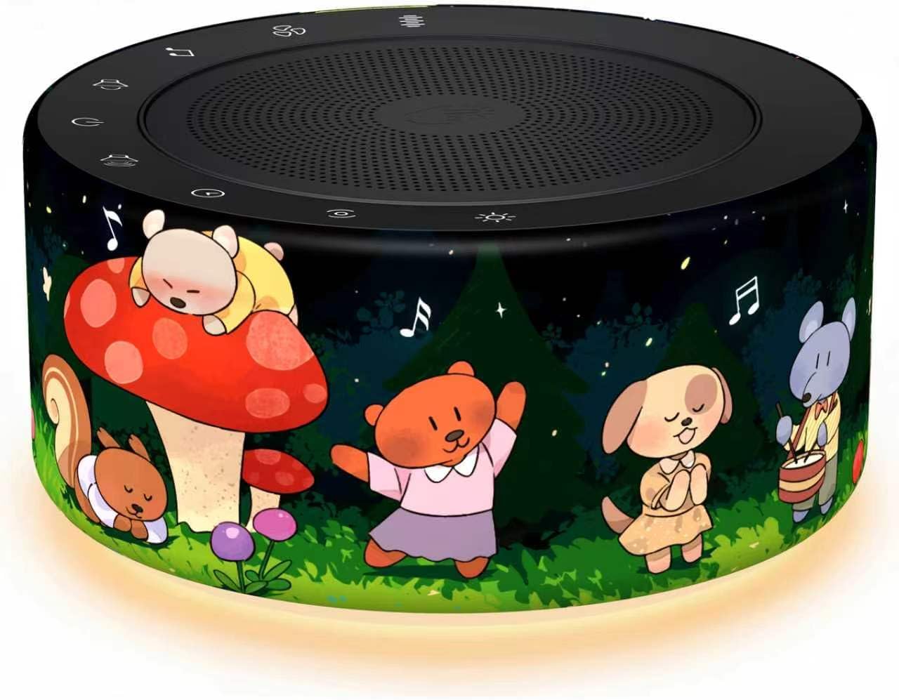 Kipcush Automatic Tibetan Meditation Bowl Sound Machine - 7 Himalayan Tones + 7 Color Night Light - Timer & Touch Control - No Manual Striking for Yoga, Chakra Healing, Stress Relief - Plug In