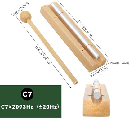 Eastrock Hand Chime Bell Meditation Wind Chimes & Classroom Chime for Mindfulness, Yoga, and Sound Healing Teacher Gifts for Women, Classroom Management Tool & Meditation Accessories（1 Tone）