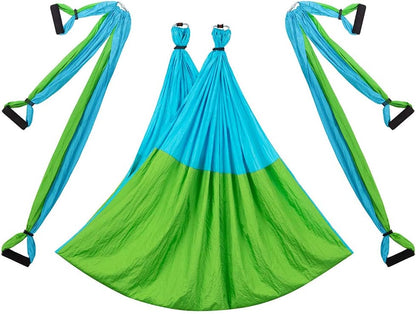 Aerial Trapeze Yoga Hammock Kit - Ultra Strong Antigravity Yoga Flying Sling Inversion Swing Tool Set