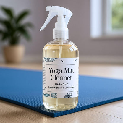 Nature Skin Shop Harmony Lemongrass + Lavender Upward Dog Yoga Mat Cleaner Spray - 8.5 Ounces - for Post-Workout Freshness - Non-Toxic & Non-Slip Formula for All Mats