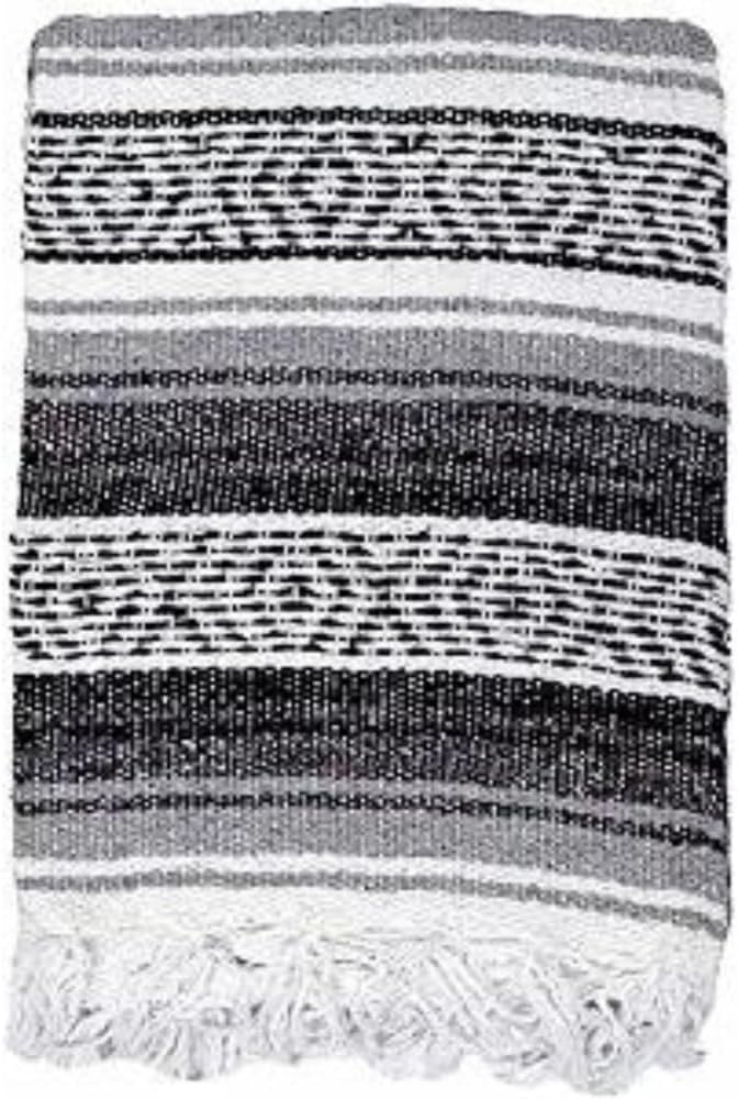 Open Road Goods Bulk Falsa Blankets - Handwoven Authentic Mexican Falsa - Great for Weddings, Yoga, Beach, Picnics, or Mexican Throw! (Tan, 7 Pack)