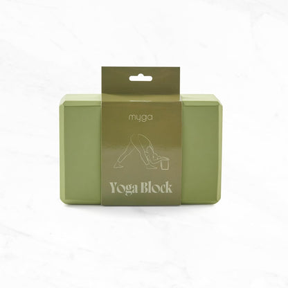 MYGA Yoga Block,Lightweight EVA Foam Yoga Brick,High Density Non-Slip Block for Yoga Poses, Pilates, Balance and Flexibility