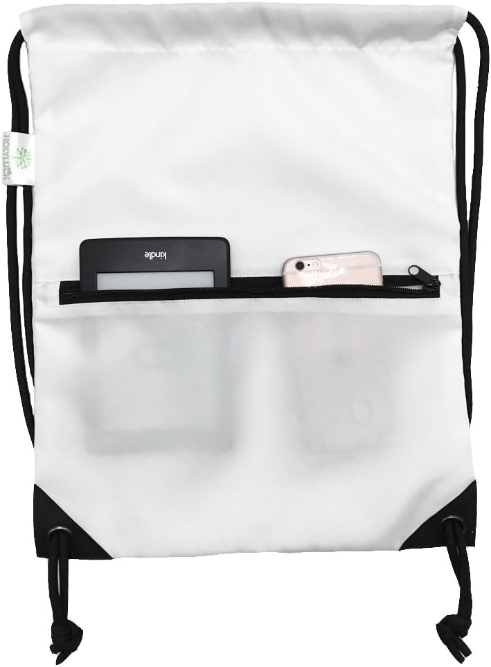 HOLYLUCK Drawstring Backpack Bag Sport Gym Sackpack - Colors B