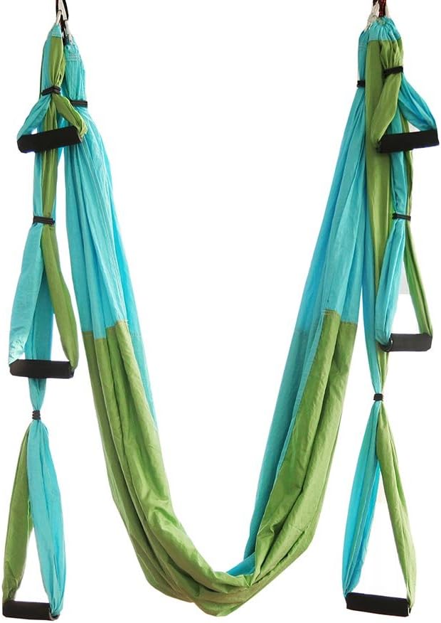 Aerial Trapeze Yoga Hammock Kit - Ultra Strong Antigravity Yoga Flying Sling Inversion Swing Tool Set