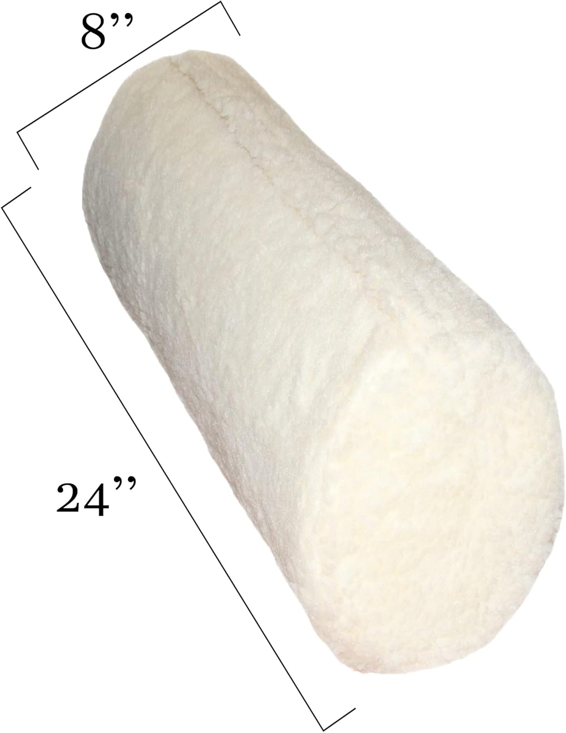 Rehabilitation Advantage Body Positioning Black Cylinder Bolster 8" X 24"