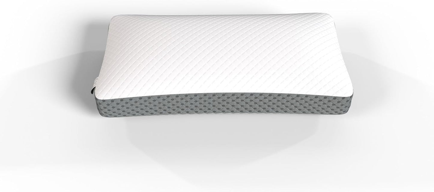 Royal Therapy Memory Foam Pillow, Queen Neck Pain Relief, Contour Cervical Pillow, for Neck and Shoulder Pain, Side, Back and Stomach Sleeper, 24x14x5 inches