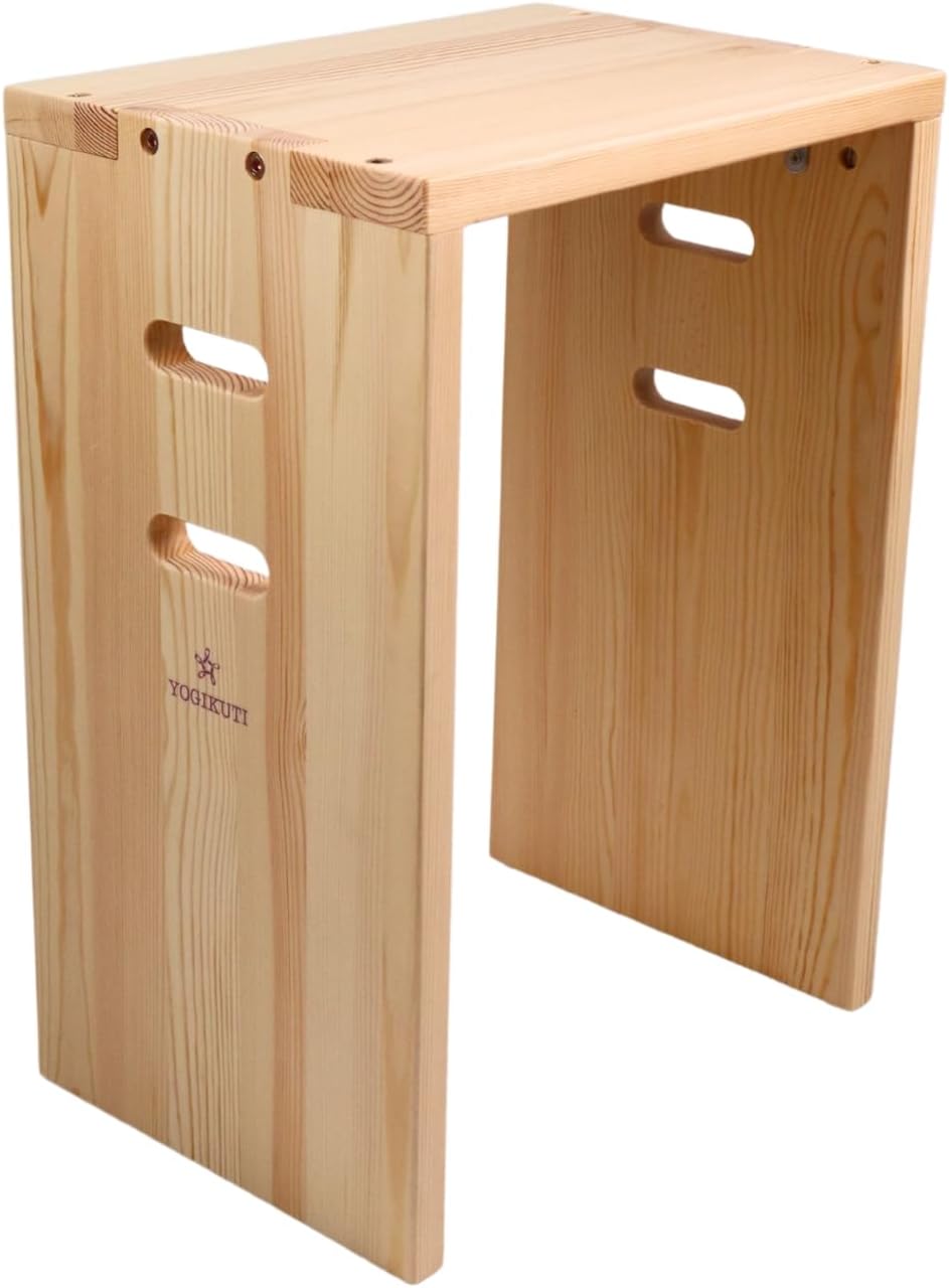 Yogikuti Iyengar Halasana Box - Eco-Friendly Wooden Halasana Bench for Supportive Yoga Practice, Perfect for Inversions and Enhanced Flexibility