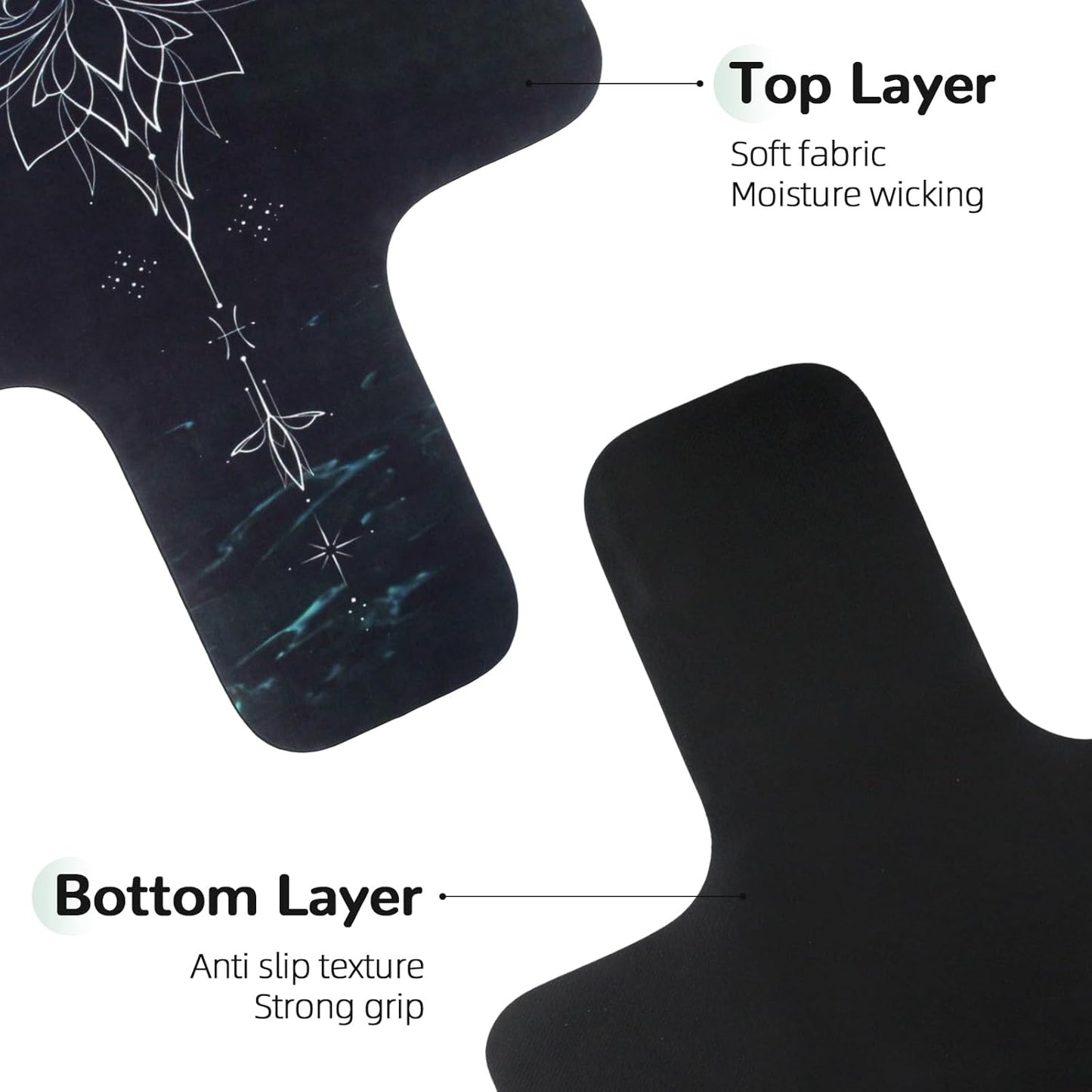 Non Slip Pilates Reformer Mat, Soft Fleece Surface Pilates Towel Mat, Pilates Mat with Multiple Equipment, Lightweight and Foldable, Wicking and Quick Drying for Yoga, Fitness