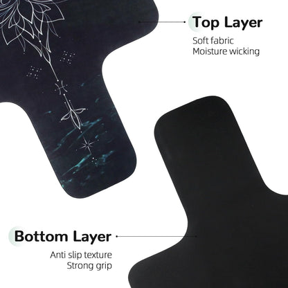 Non Slip Pilates Reformer Mat, Soft Fleece Surface Pilates Towel Mat, Pilates Mat with Multiple Equipment, Lightweight and Foldable, Wicking and Quick Drying for Yoga, Fitness